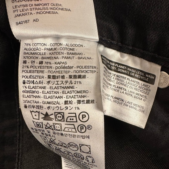 Levi’s Women’s 505 Straight Black Jeans Size 10 W30 L32 Classic Fit - Picture 11 of 11